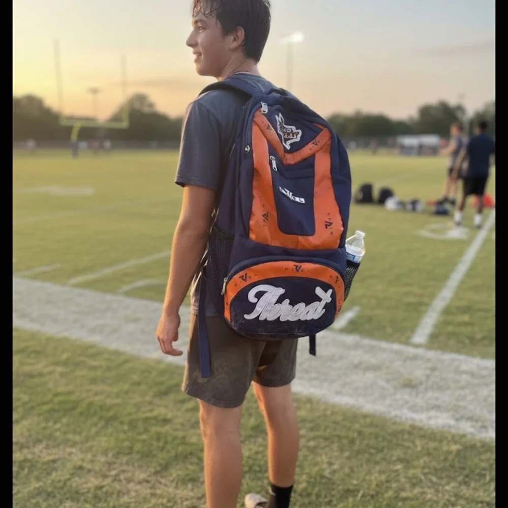 Texas Threat RIVEL large sports backpack, heavy-duty wear.